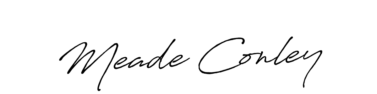 Also You can easily find your signature by using the search form. We will create Meade Conley name handwritten signature images for you free of cost using Antro_Vectra_Bolder sign style. Meade Conley signature style 7 images and pictures png