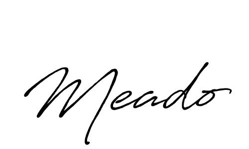 Also You can easily find your signature by using the search form. We will create Meado name handwritten signature images for you free of cost using Antro_Vectra_Bolder sign style. Meado signature style 7 images and pictures png