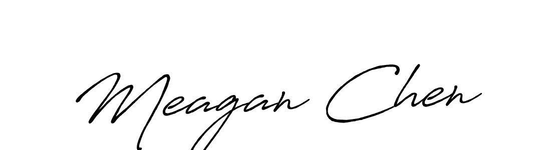 Design your own signature with our free online signature maker. With this signature software, you can create a handwritten (Antro_Vectra_Bolder) signature for name Meagan Chen. Meagan Chen signature style 7 images and pictures png