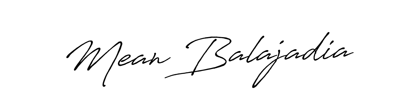 Also we have Mean Balajadia name is the best signature style. Create professional handwritten signature collection using Antro_Vectra_Bolder autograph style. Mean Balajadia signature style 7 images and pictures png