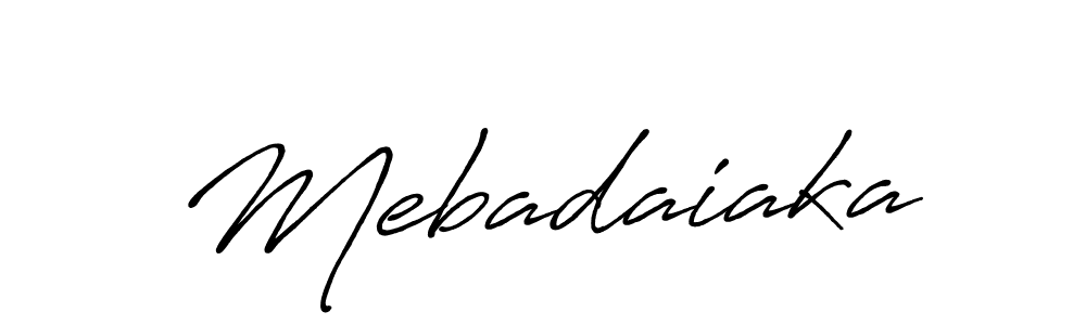 You can use this online signature creator to create a handwritten signature for the name Mebadaiaka. This is the best online autograph maker. Mebadaiaka signature style 7 images and pictures png