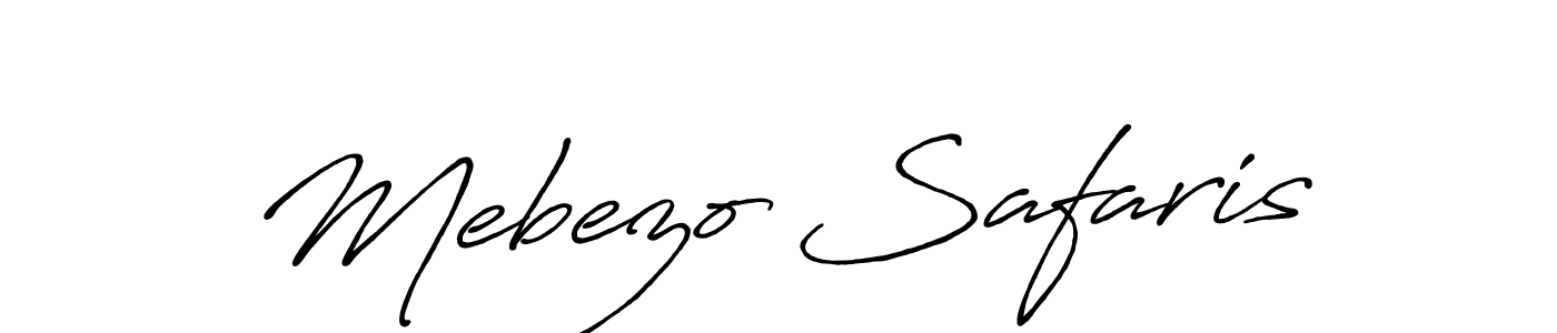 Antro_Vectra_Bolder is a professional signature style that is perfect for those who want to add a touch of class to their signature. It is also a great choice for those who want to make their signature more unique. Get Mebezo Safaris name to fancy signature for free. Mebezo Safaris signature style 7 images and pictures png