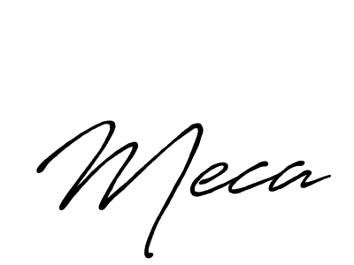 Make a beautiful signature design for name Meca. With this signature (Antro_Vectra_Bolder) style, you can create a handwritten signature for free. Meca signature style 7 images and pictures png