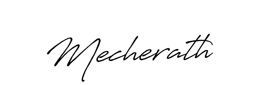 How to make Mecherath name signature. Use Antro_Vectra_Bolder style for creating short signs online. This is the latest handwritten sign. Mecherath signature style 7 images and pictures png