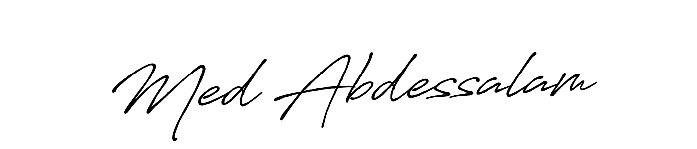 How to make Med Abdessalam signature? Antro_Vectra_Bolder is a professional autograph style. Create handwritten signature for Med Abdessalam name. Med Abdessalam signature style 7 images and pictures png