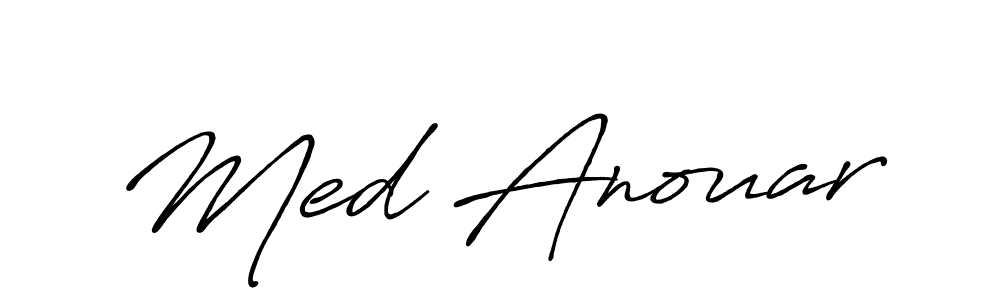 How to make Med Anouar signature? Antro_Vectra_Bolder is a professional autograph style. Create handwritten signature for Med Anouar name. Med Anouar signature style 7 images and pictures png