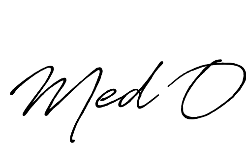 Create a beautiful signature design for name Med O. With this signature (Antro_Vectra_Bolder) fonts, you can make a handwritten signature for free. Med O signature style 7 images and pictures png