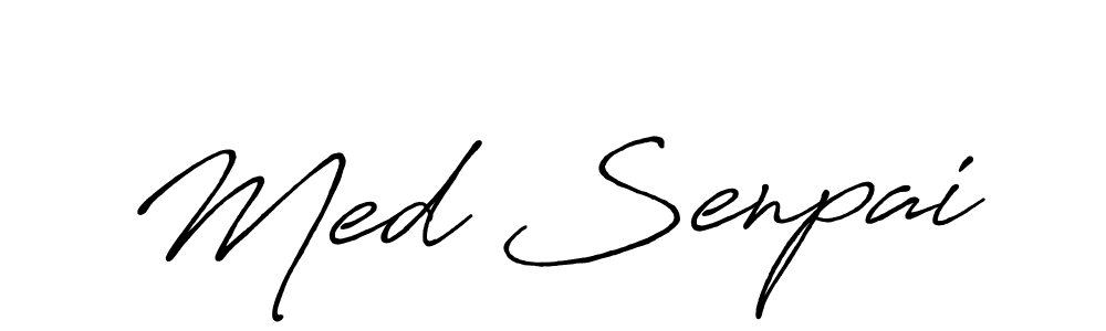 Make a beautiful signature design for name Med Senpai. Use this online signature maker to create a handwritten signature for free. Med Senpai signature style 7 images and pictures png