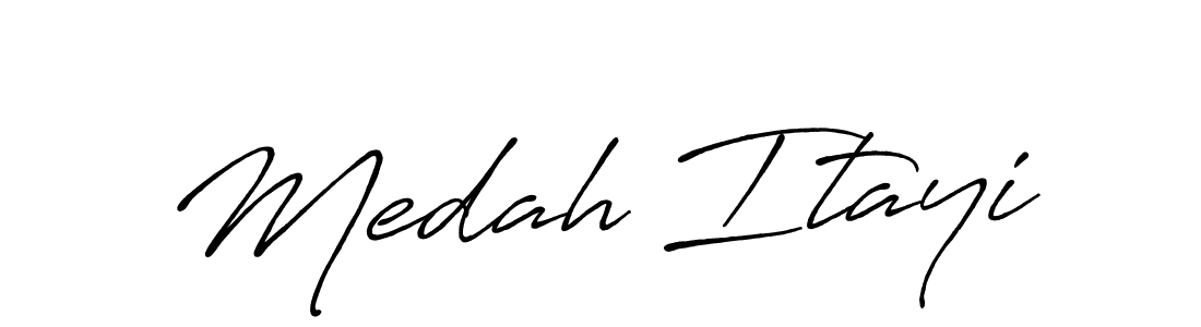 Design your own signature with our free online signature maker. With this signature software, you can create a handwritten (Antro_Vectra_Bolder) signature for name Medah Itayi. Medah Itayi signature style 7 images and pictures png