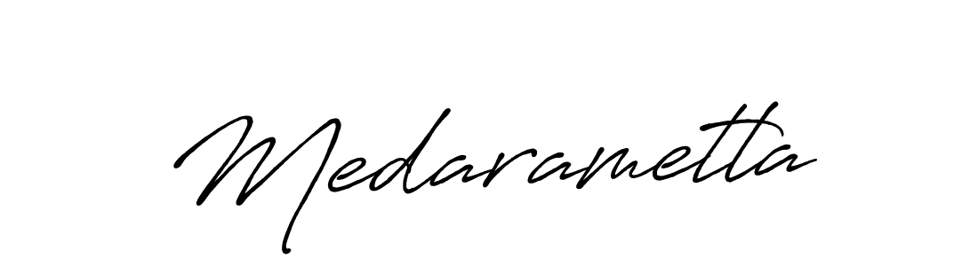 Create a beautiful signature design for name Medarametla. With this signature (Antro_Vectra_Bolder) fonts, you can make a handwritten signature for free. Medarametla signature style 7 images and pictures png