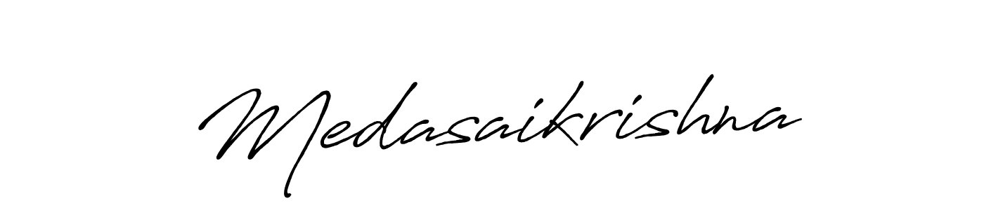 How to Draw Medasaikrishna signature style? Antro_Vectra_Bolder is a latest design signature styles for name Medasaikrishna. Medasaikrishna signature style 7 images and pictures png