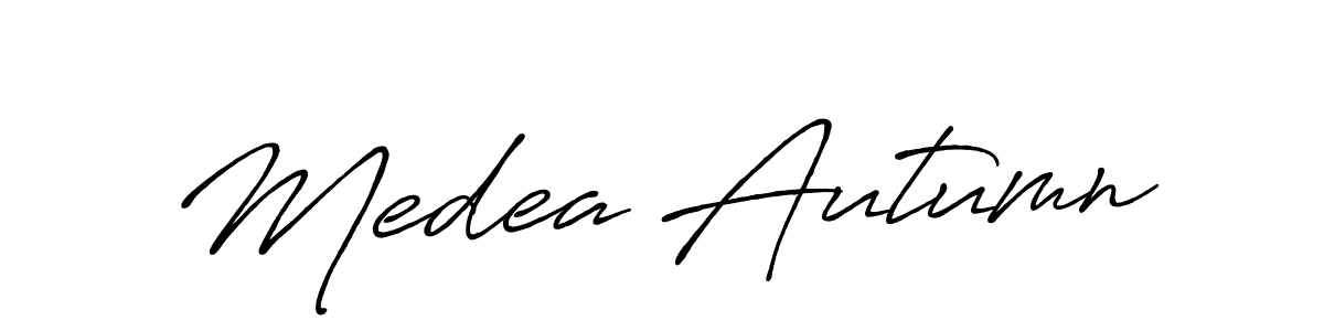 Use a signature maker to create a handwritten signature online. With this signature software, you can design (Antro_Vectra_Bolder) your own signature for name Medea Autumn. Medea Autumn signature style 7 images and pictures png