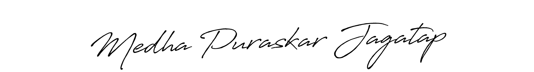 Make a beautiful signature design for name Medha Puraskar Jagatap. Use this online signature maker to create a handwritten signature for free. Medha Puraskar Jagatap signature style 7 images and pictures png