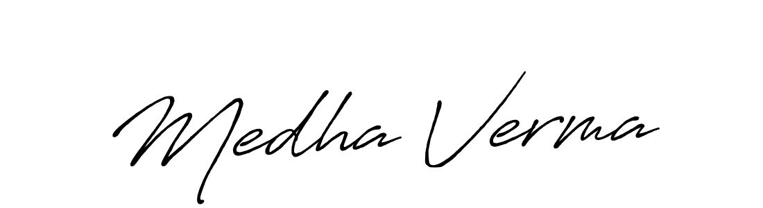 Make a beautiful signature design for name Medha Verma. Use this online signature maker to create a handwritten signature for free. Medha Verma signature style 7 images and pictures png