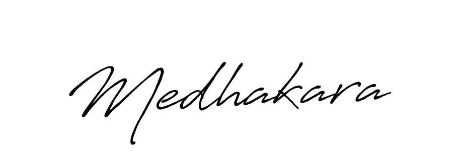 Medhakara stylish signature style. Best Handwritten Sign (Antro_Vectra_Bolder) for my name. Handwritten Signature Collection Ideas for my name Medhakara. Medhakara signature style 7 images and pictures png