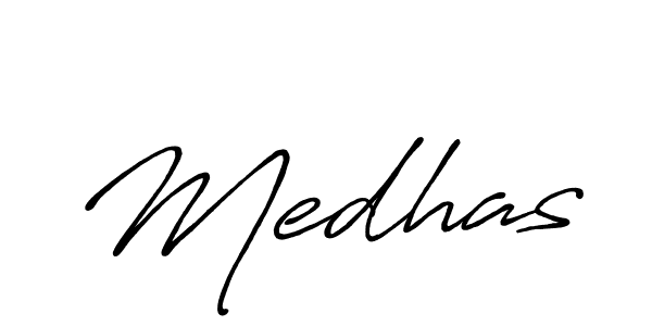 Medhas stylish signature style. Best Handwritten Sign (Antro_Vectra_Bolder) for my name. Handwritten Signature Collection Ideas for my name Medhas. Medhas signature style 7 images and pictures png