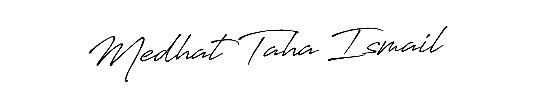 Make a beautiful signature design for name Medhat Taha Ismail. With this signature (Antro_Vectra_Bolder) style, you can create a handwritten signature for free. Medhat Taha Ismail signature style 7 images and pictures png