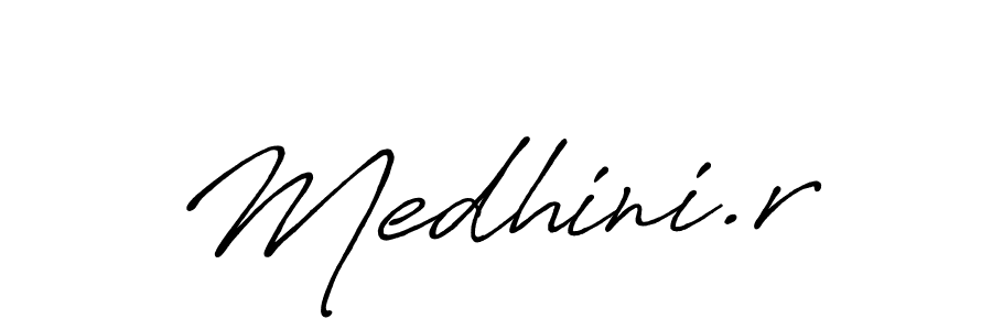 Also You can easily find your signature by using the search form. We will create Medhini.r name handwritten signature images for you free of cost using Antro_Vectra_Bolder sign style. Medhini.r signature style 7 images and pictures png