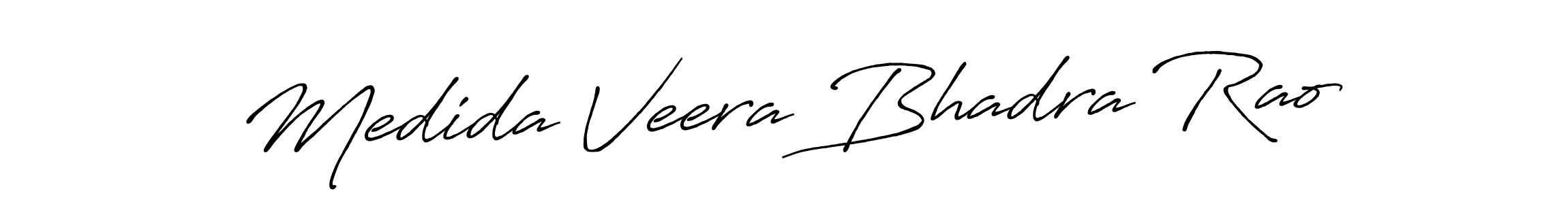 You can use this online signature creator to create a handwritten signature for the name Medida Veera Bhadra Rao. This is the best online autograph maker. Medida Veera Bhadra Rao signature style 7 images and pictures png
