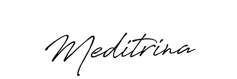 Design your own signature with our free online signature maker. With this signature software, you can create a handwritten (Antro_Vectra_Bolder) signature for name Meditrina. Meditrina signature style 7 images and pictures png