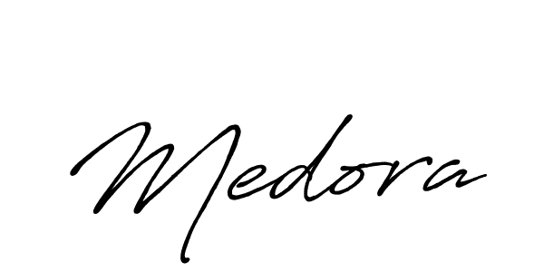 Also You can easily find your signature by using the search form. We will create Medora name handwritten signature images for you free of cost using Antro_Vectra_Bolder sign style. Medora signature style 7 images and pictures png