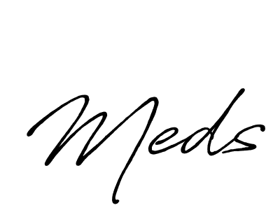 How to Draw Meds signature style? Antro_Vectra_Bolder is a latest design signature styles for name Meds. Meds signature style 7 images and pictures png