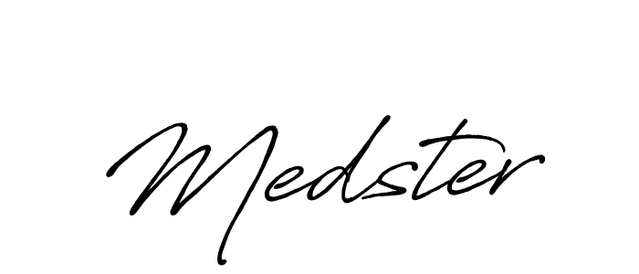 Design your own signature with our free online signature maker. With this signature software, you can create a handwritten (Antro_Vectra_Bolder) signature for name Medster. Medster signature style 7 images and pictures png