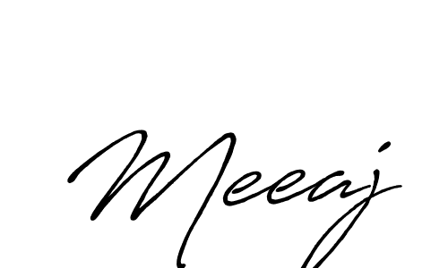 You should practise on your own different ways (Antro_Vectra_Bolder) to write your name (Meeaj) in signature. don't let someone else do it for you. Meeaj signature style 7 images and pictures png
