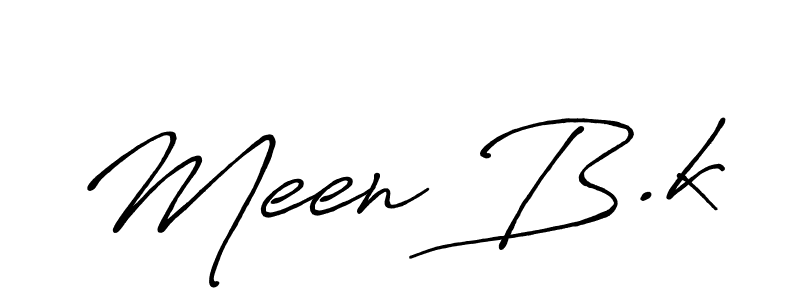 Make a beautiful signature design for name Meen B.k. Use this online signature maker to create a handwritten signature for free. Meen B.k signature style 7 images and pictures png
