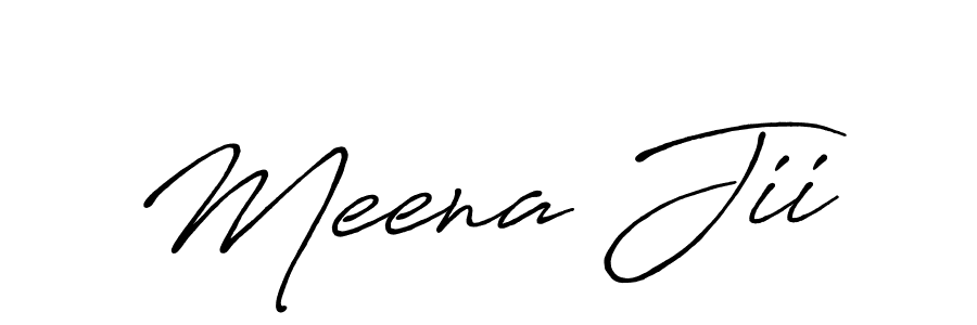 Make a beautiful signature design for name Meena Jii. Use this online signature maker to create a handwritten signature for free. Meena Jii signature style 7 images and pictures png