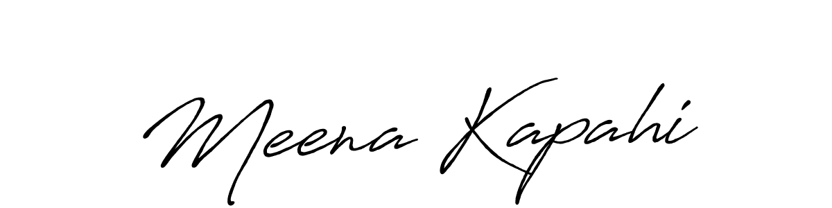 Also we have Meena Kapahi name is the best signature style. Create professional handwritten signature collection using Antro_Vectra_Bolder autograph style. Meena Kapahi signature style 7 images and pictures png