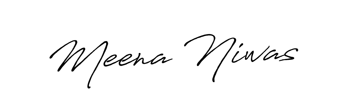 Design your own signature with our free online signature maker. With this signature software, you can create a handwritten (Antro_Vectra_Bolder) signature for name Meena Niwas. Meena Niwas signature style 7 images and pictures png