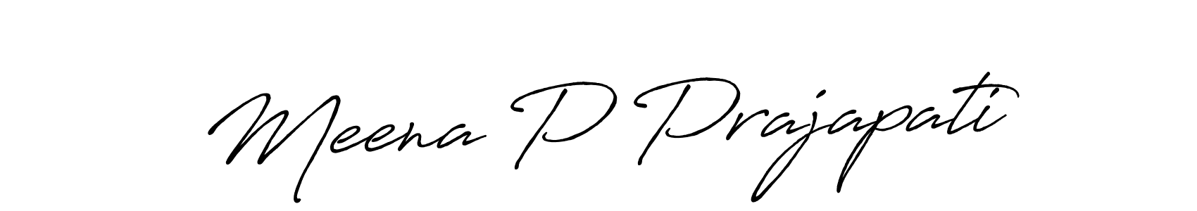 Once you've used our free online signature maker to create your best signature Antro_Vectra_Bolder style, it's time to enjoy all of the benefits that Meena P Prajapati name signing documents. Meena P Prajapati signature style 7 images and pictures png