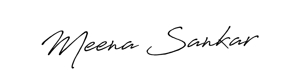 Make a beautiful signature design for name Meena Sankar. Use this online signature maker to create a handwritten signature for free. Meena Sankar signature style 7 images and pictures png