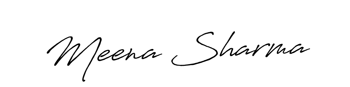 Make a beautiful signature design for name Meena Sharma. Use this online signature maker to create a handwritten signature for free. Meena Sharma signature style 7 images and pictures png