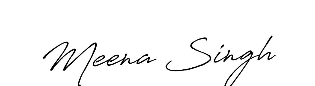 Make a beautiful signature design for name Meena Singh. Use this online signature maker to create a handwritten signature for free. Meena Singh signature style 7 images and pictures png