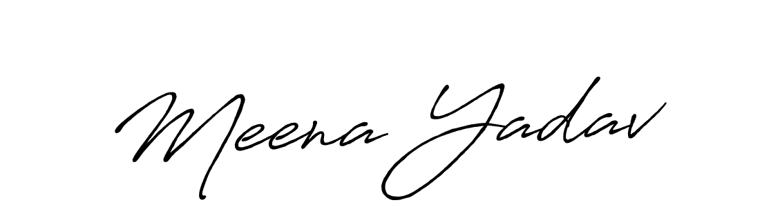 Antro_Vectra_Bolder is a professional signature style that is perfect for those who want to add a touch of class to their signature. It is also a great choice for those who want to make their signature more unique. Get Meena Yadav name to fancy signature for free. Meena Yadav signature style 7 images and pictures png
