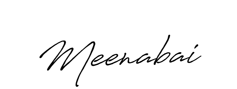 How to make Meenabai name signature. Use Antro_Vectra_Bolder style for creating short signs online. This is the latest handwritten sign. Meenabai signature style 7 images and pictures png