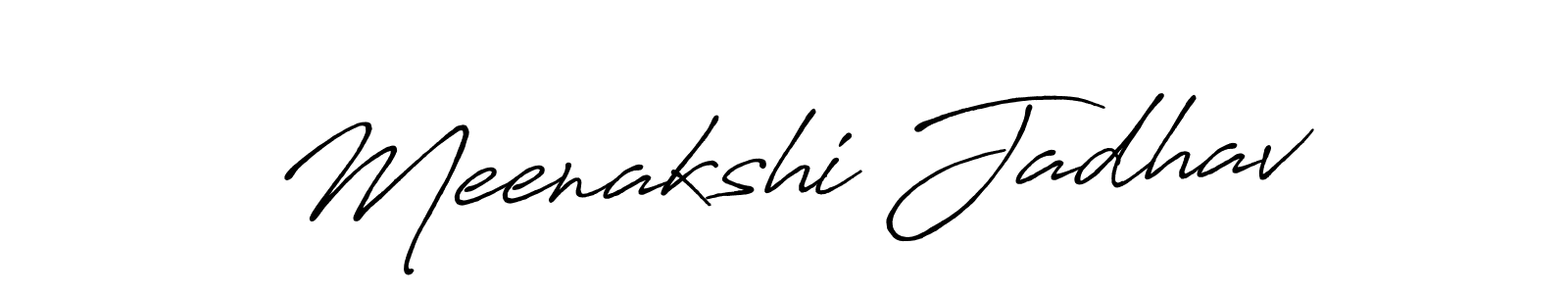 Similarly Antro_Vectra_Bolder is the best handwritten signature design. Signature creator online .You can use it as an online autograph creator for name Meenakshi Jadhav. Meenakshi Jadhav signature style 7 images and pictures png