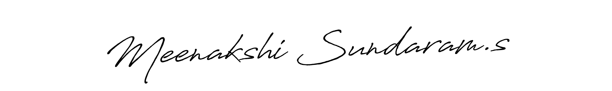 Meenakshi Sundaram.s stylish signature style. Best Handwritten Sign (Antro_Vectra_Bolder) for my name. Handwritten Signature Collection Ideas for my name Meenakshi Sundaram.s. Meenakshi Sundaram.s signature style 7 images and pictures png