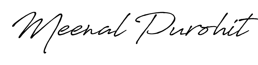 Make a beautiful signature design for name Meenal Purohit. With this signature (Antro_Vectra_Bolder) style, you can create a handwritten signature for free. Meenal Purohit signature style 7 images and pictures png