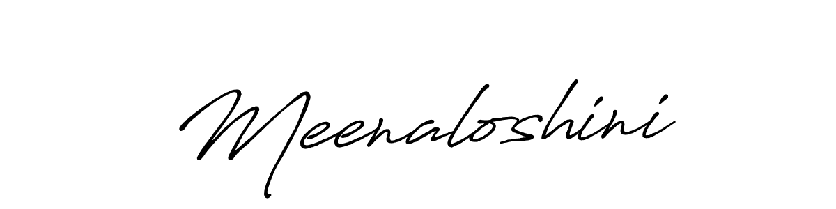 Also we have Meenaloshini name is the best signature style. Create professional handwritten signature collection using Antro_Vectra_Bolder autograph style. Meenaloshini signature style 7 images and pictures png