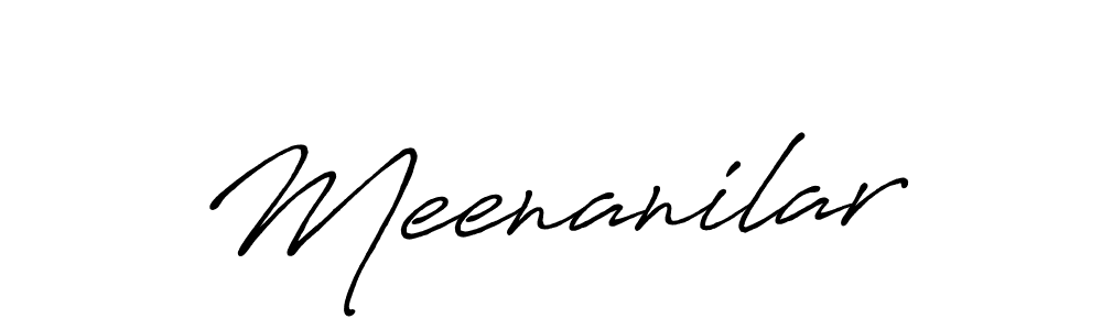 It looks lik you need a new signature style for name Meenanilar. Design unique handwritten (Antro_Vectra_Bolder) signature with our free signature maker in just a few clicks. Meenanilar signature style 7 images and pictures png