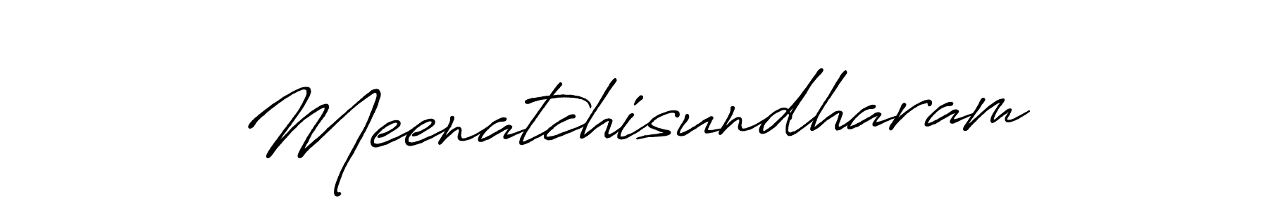 It looks lik you need a new signature style for name Meenatchisundharam. Design unique handwritten (Antro_Vectra_Bolder) signature with our free signature maker in just a few clicks. Meenatchisundharam signature style 7 images and pictures png