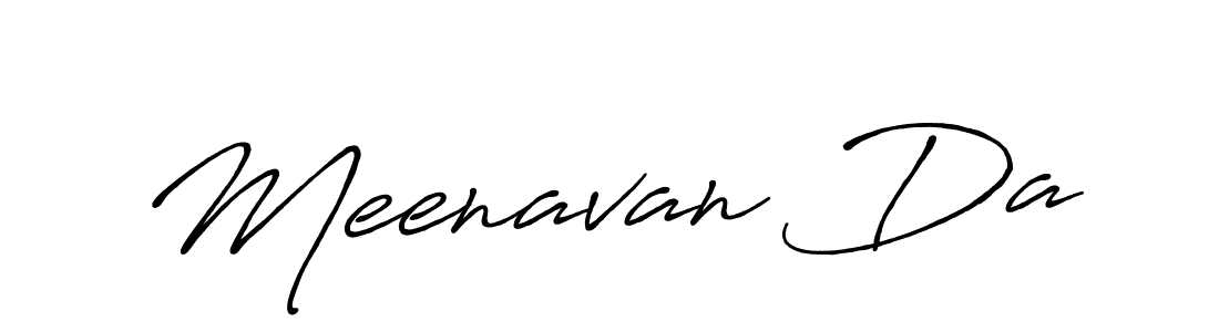 Make a beautiful signature design for name Meenavan Da. With this signature (Antro_Vectra_Bolder) style, you can create a handwritten signature for free. Meenavan Da signature style 7 images and pictures png