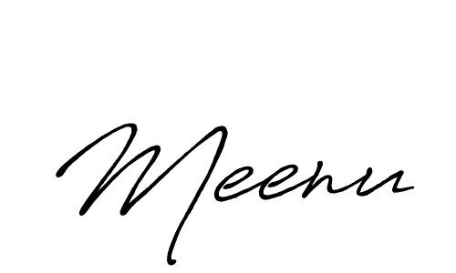 Also we have Meenu name is the best signature style. Create professional handwritten signature collection using Antro_Vectra_Bolder autograph style. Meenu signature style 7 images and pictures png