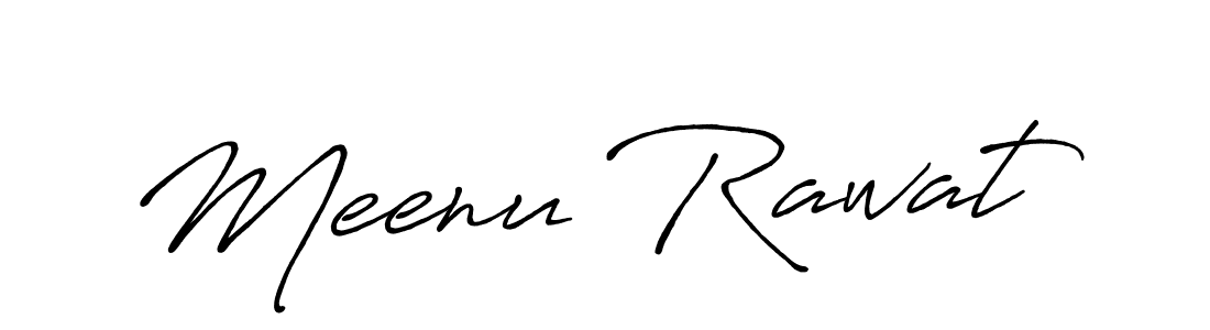 It looks lik you need a new signature style for name Meenu Rawat. Design unique handwritten (Antro_Vectra_Bolder) signature with our free signature maker in just a few clicks. Meenu Rawat signature style 7 images and pictures png