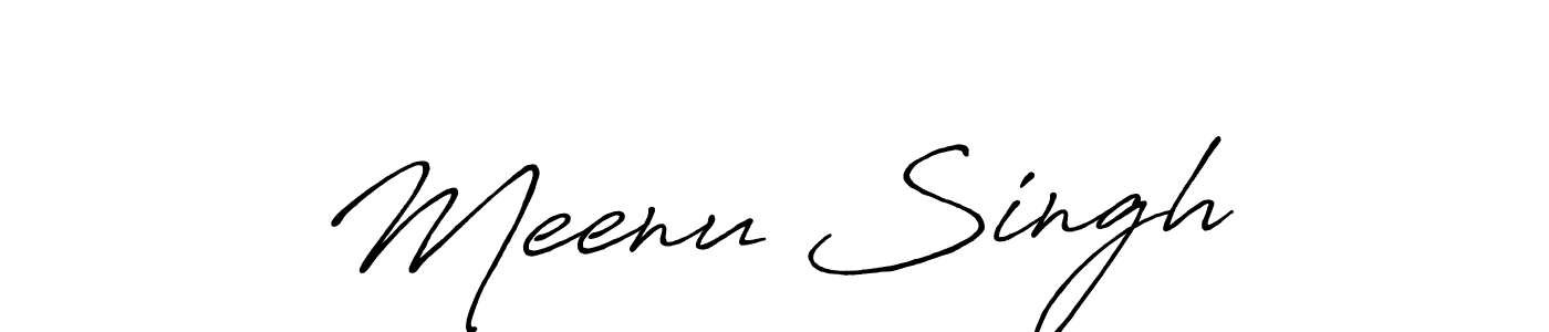 It looks lik you need a new signature style for name Meenu Singh❤. Design unique handwritten (Antro_Vectra_Bolder) signature with our free signature maker in just a few clicks. Meenu Singh❤ signature style 7 images and pictures png