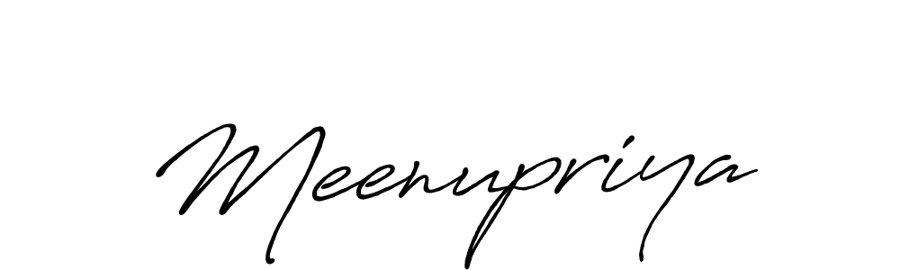 It looks lik you need a new signature style for name Meenupriya. Design unique handwritten (Antro_Vectra_Bolder) signature with our free signature maker in just a few clicks. Meenupriya signature style 7 images and pictures png