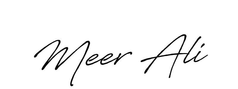 How to make Meer Ali signature? Antro_Vectra_Bolder is a professional autograph style. Create handwritten signature for Meer Ali name. Meer Ali signature style 7 images and pictures png